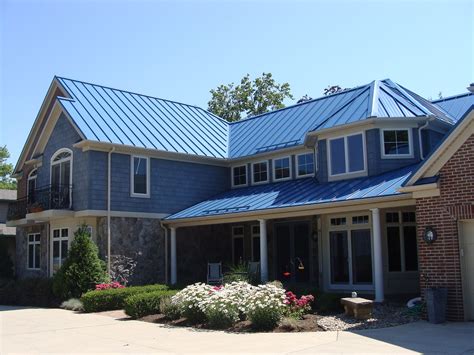 houses with gallery blue metal roofs|blue metal roofing panels.